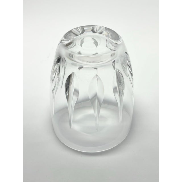 1960s Vintage 7 Crystal Cocktail Old Fashioned Tumbler Glasses, Flame Cut For Sale In Dallas - Image 6 of 8