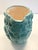 Vintage MCM Ceramic Serving Pitcher and Drinks Glasses, Celadon Fruit Relief Pattern For Sale - Image 6 of 9