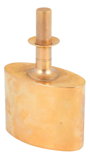 23-Carat Gold-Plated Brass Hip Flask from Pierre Forssell for Skultuna, 1970s