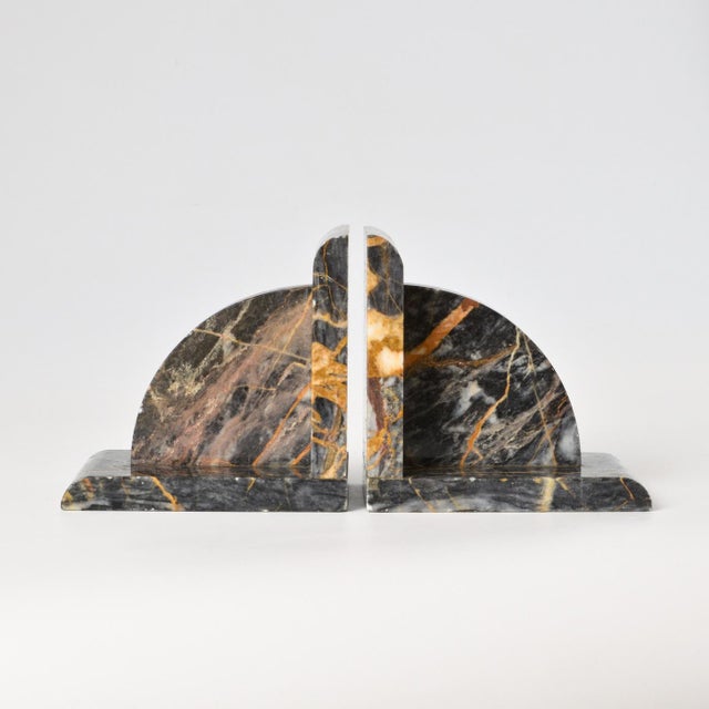 Art Deco Grey Marble Bookends, 1930s, Set of 2 For Sale - Image 10 of 10