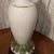 Vintage Ceramic Lamp With Raised Morning Glory Floral and Gilt For Sale - Image 4 of 18