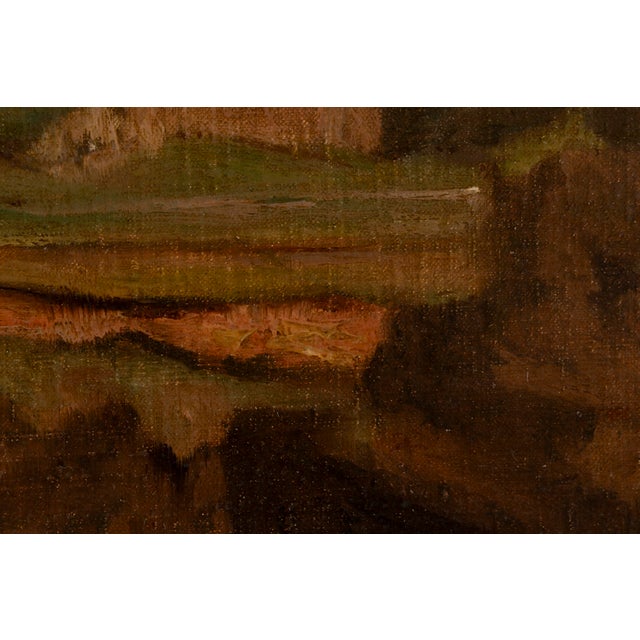 Gustave Saltzmann, Campagna Romana (Roman Countryside), Oil on Canvas For Sale - Image 7 of 16