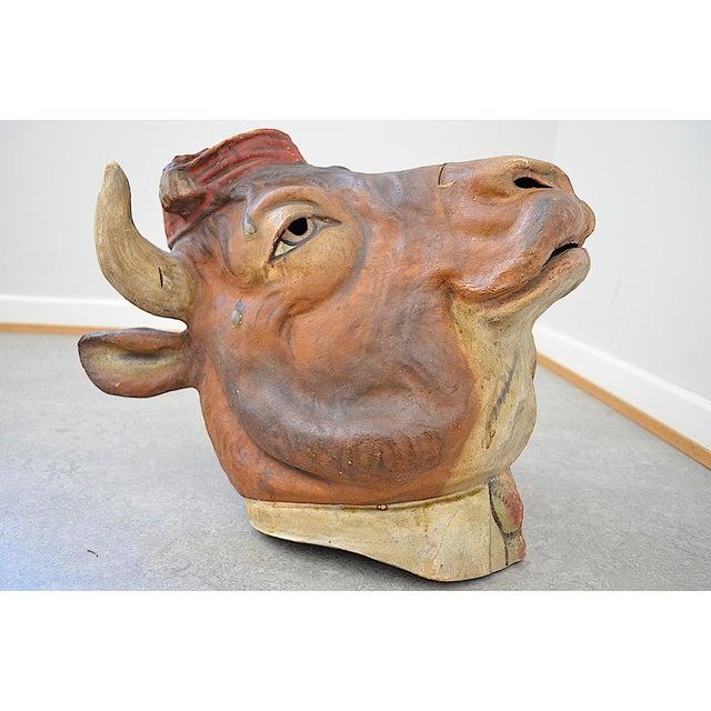 Antique Papier-Mâché Carnival Mask, 1900s For Sale - Image 6 of 18