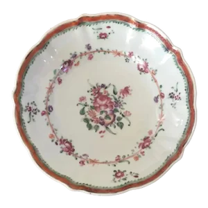 Antique 18th Century Chinese Export Porcelain Saucer Dish 1780
