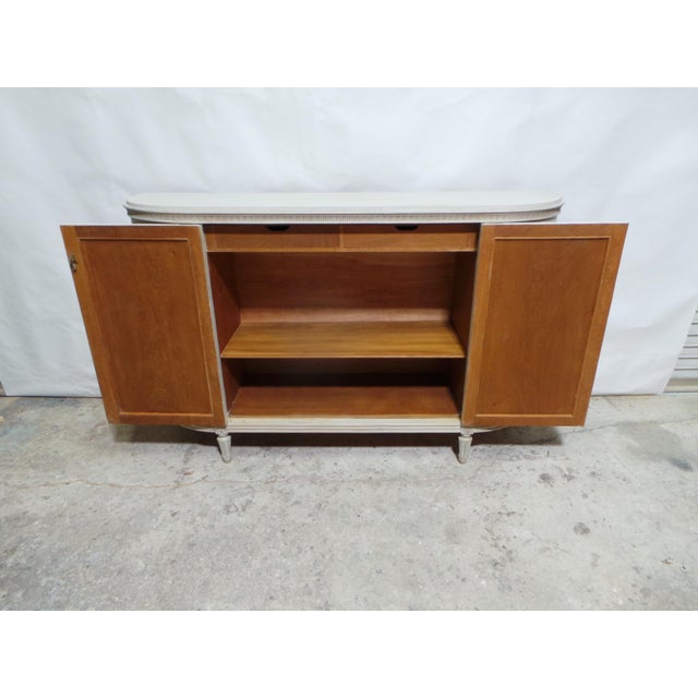 Swedish Gustavian Style Unique 4 Door Sideboard For Sale - Image 10 of 14