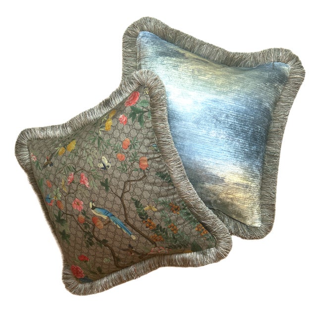 Vintage finds exclusively ours. Our vintage Gucci silk scarf pillows are sustainably sourced, locally made with a history...