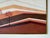Cream 1980's Vintage Postmodern Geometric Landscape Oil Painting on Canvas, Framed For Sale - Image 8 of 12