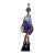 Crystal Glass Fengshui Fortune Purple Pixiu Fruit Pendant Decor Tassel For Sale - Image 4 of 5