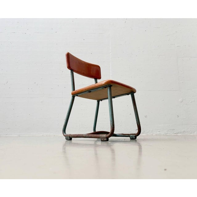 Vintage Children's Chair with Tubular Steel Frame, 1950s For Sale - Image 5 of 15