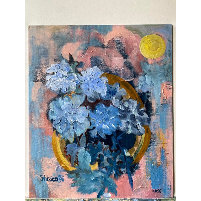 Original Painting, comes with Authenticity Certificate About the painting: [Jardin d'Hiver] is Shizico Yi's on-going...