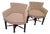 Interesting Upolstered Club Chairs From Harrods of London - A Pair For Sale