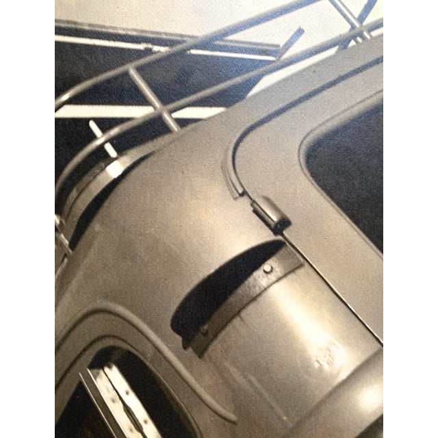 Margaret Daughtry "Corner of a Trailer" c. 1940s Black and white matte photograph 7.75"x9.75" attached to mat board Signed...