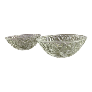 Tiffany & Co. 'Crackle' Crystal Bowls- a Pair