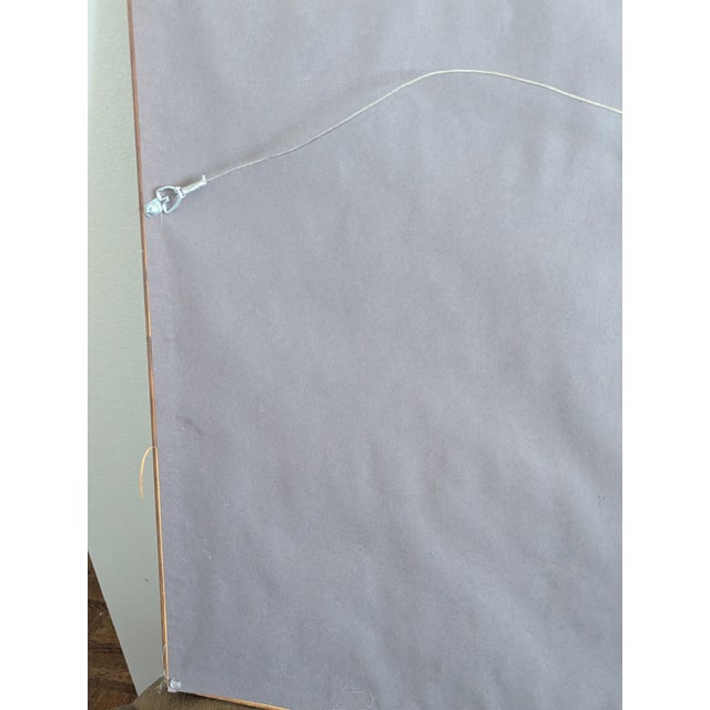 1960s Framed Iconic Print on Parchment of John and Jackie Kennedy Vintage Plus For Sale - Image 4 of 4