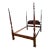 Hickory Chair Co Solid Cherry Rice Carved Four Poster Queen Bed Frame For Sale