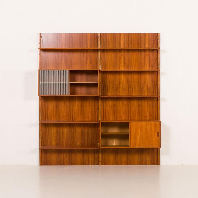 1960s Mid-Century Wall Unit in Teak from Hansen & Guldborg, 1960s, Set of 10 For Sale - Image 5 of 18