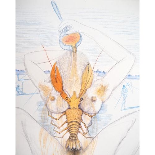 Salvador Dali (1904-1989) Casanova: Surrealist Woman and Lobster, 1967 Original engraving (rotogravure reprinted with the...