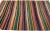 1960s 1960s Vintage Turkish Kilim Multicolor Handmade Stripes Wool Rug For Sale - Image 5 of 8