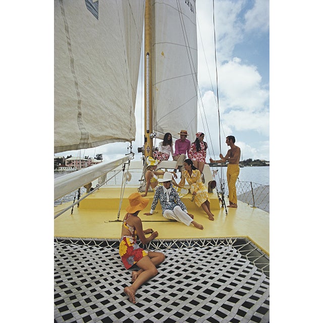 Slim Aarons, a Colourful Crew, Estate Stamped Photographic Print For Sale