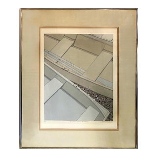 Signed Etching “Row Boats, Monhegan Island, Maine” by Gretchen Dow Simpson For Sale