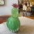 Glass 1990s Green Emerald and Amethyst Purple Murano Glass Flowering Cactus For Sale - Image 7 of 13