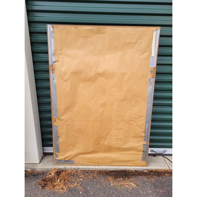 French Country Large Antique Trumeau Gold Mirror For Sale - Image 3 of 6