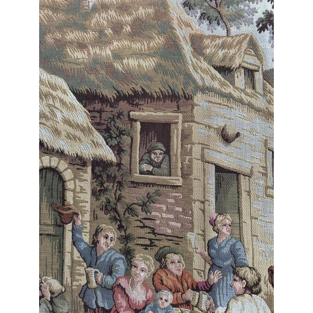 Vintage French Jacquard Tapestry, 1970s For Sale - Image 9 of 18