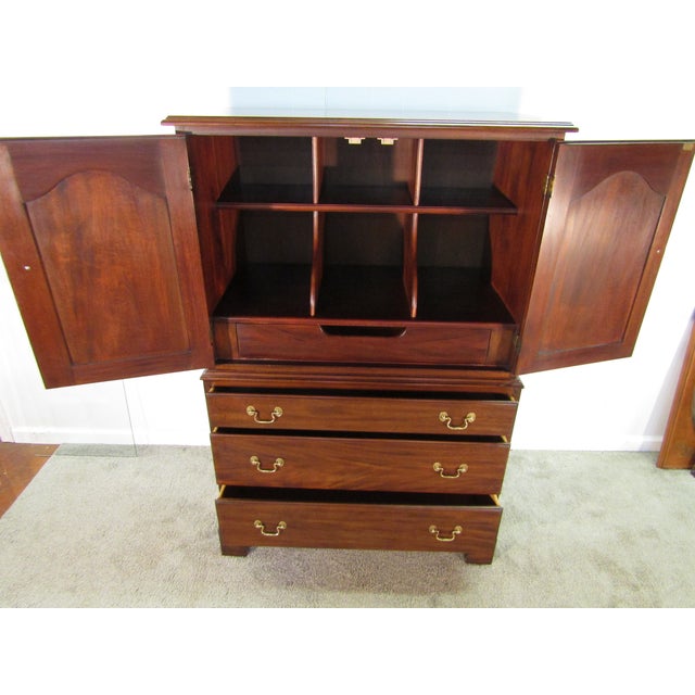 Brown Henkel Harris Solid Mahogany Linen Chest For Sale - Image 8 of 10