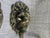 Gold Vintage Brass Lion Head Coat Hooks, 1940s, Set of 2 For Sale - Image 8 of 15