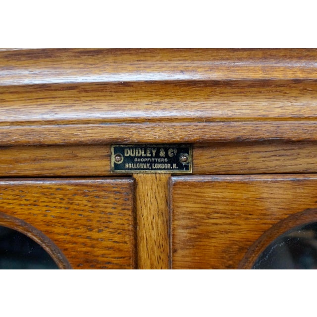 Vintage Haberdashery Shop Display Cabinet from Dudley & Co, 1940 For Sale - Image 12 of 13