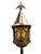 1920s Cast Bronze Spanish Revival Floor Lamp With Original Crackle Glass #2613 For Sale - Image 4 of 8