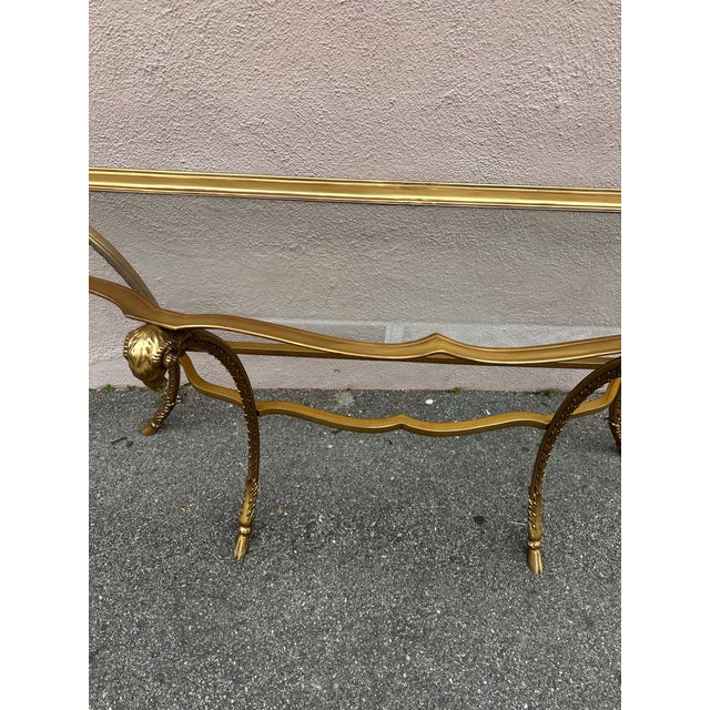 1950s 1950s Vintage Maison Jansen Style Console Table For Sale - Image 5 of 6