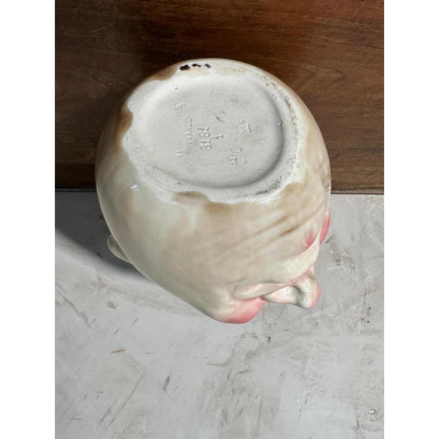 White Sarreguemines Pitcher in Earthenware, 1890s For Sale - Image 8 of 11