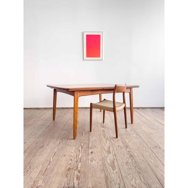 Mid-Century Modern Danish Dining Table in Teak, 1960s For Sale - Image 12 of 18