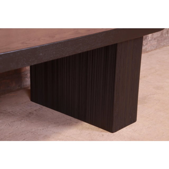 Paul Frankl for Brown Saltman Hollywood Regency Black Lacquered Coffee Table, Newly Refinished For Sale - Image 9 of 12