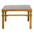 Early 20th Century Chinese Light Brown Low Side Table with Humpback Stretchers For Sale