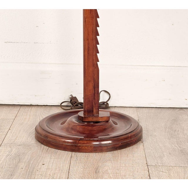 1920s English Floor Lamp With Tray, Vintage For Sale - Image 4 of 5