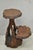 Vintage Mid Century Modern Live Edge 2 Tier Walnut Plant Stand Side Table For Sale - Image 9 of 16