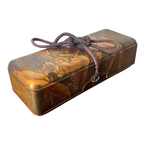 Japanese Lacquered Maki-e Fubako Edo Period