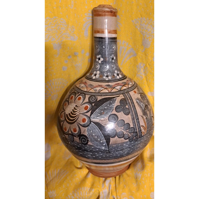 1960s Tonala Jal Mexico Handcrafted Mid Century Vase For Sale - Image 9 of 12