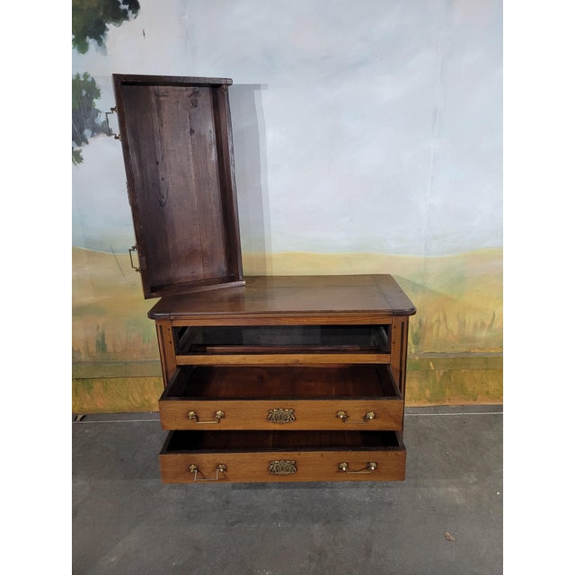 Wood Louis XVI Oak Chest of Drawers For Sale - Image 7 of 13