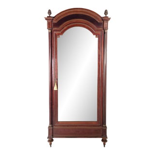 Napoleon III Mahogany Mirrored Armoire, Circa 1850 For Sale