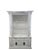 Vintage Gothic Revival White Display Cabinet For Sale - Image 9 of 9