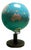 Vintage Glass Globe Lamp, 1980s For Sale