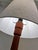 Danish Teak Floor Lamp with Decorated Fabric Shade For Sale - Image 5 of 11