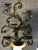 Stone Wall Urn With Iron Candelabra For Sale - Image 9 of 13