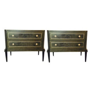 Revelation Modern Green With Envy Two Drawer Chests Pair For Sale