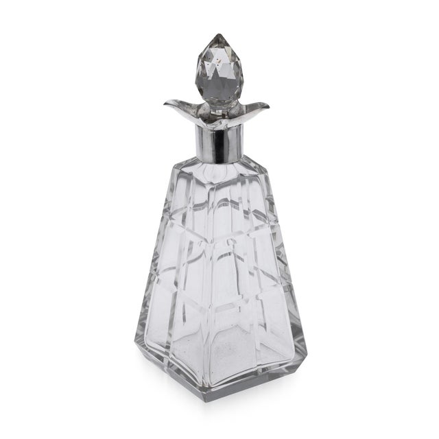 Antique English Silver and Cut Glass Decanter by Asprey, 1911 For Sale - Image 13 of 13