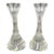 Baccarat Massena Art Deco Style Crystal Candlestick or Candleholder , a Pair For Sale