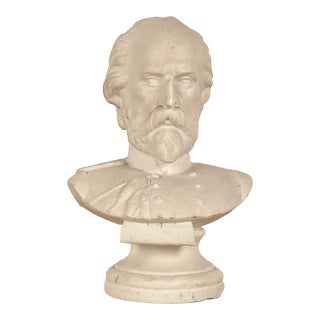 Bisque Porcelain Bust of Garibaldi For Sale